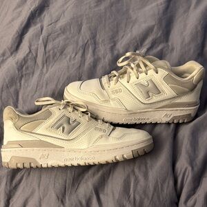New Balance 550 White and Grey Women’s Sneakers SZ 8
